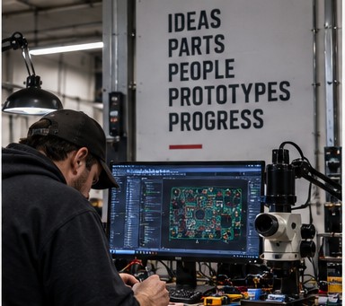 Electronics prototyping bench